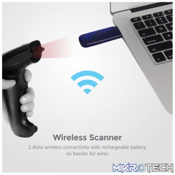 Wireless Laser Barcode Scanner - BS210 - Image 4